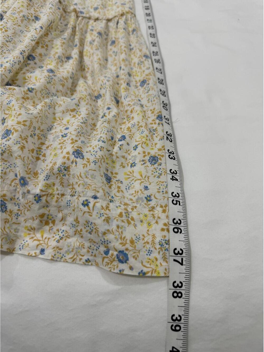 Madewell Folkmagic Cottagecore Floral Flutter Sleeve Tiered Maxi Dress Size 6 - Picture 9 of 9